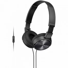 Sony Auriculares MDRZX310APB Cascos Cerrados Supraurales con Micrófono, Plegables, Jack 3.5mm, Negro, 1.2m